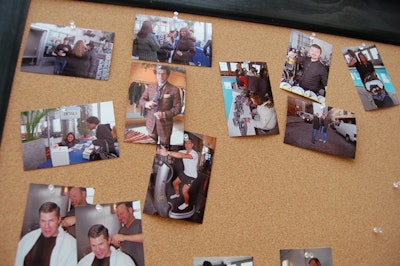 Sponsor Hewlett Packard had wireless printers and cameras set up for visitors to take snapshots and post them on a bulletin board in the hospitality hub.