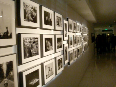 Part of the Sagamore Collection, Elliott Erwitt's collection of black-and-white photographs is on display in the hotel's first-floor hallway.