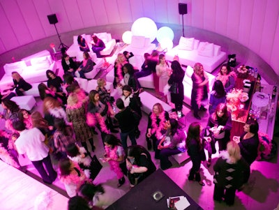 The Buzz Girls took over the curvilinear Zune L.A. long-term pop-up venue on Beverly Boulevard.
