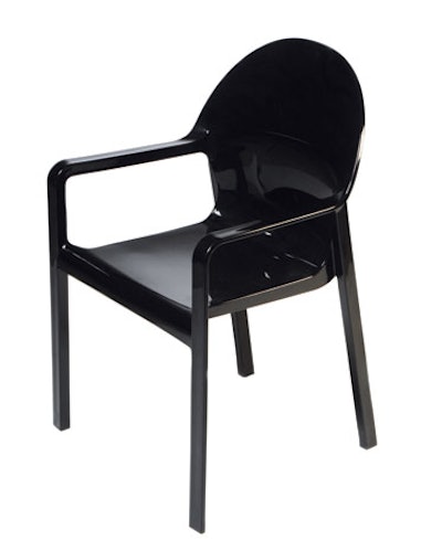 Tosca black acrylic chair, starts at $25, from Props for Today in New York
