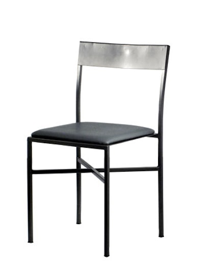 Raw steel chair, starts at $10.95, available in Southern California from Town & Country Event Rentals
