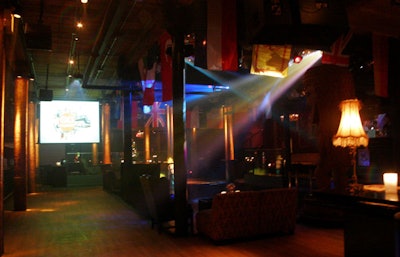 Flags from all of Contiki's European destinations filled the nightclub This Is London for the company's 2009 brochure launch.