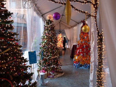 Part of this year's holiday fund-raiser at the Four Seasons was staged in a series of tents.