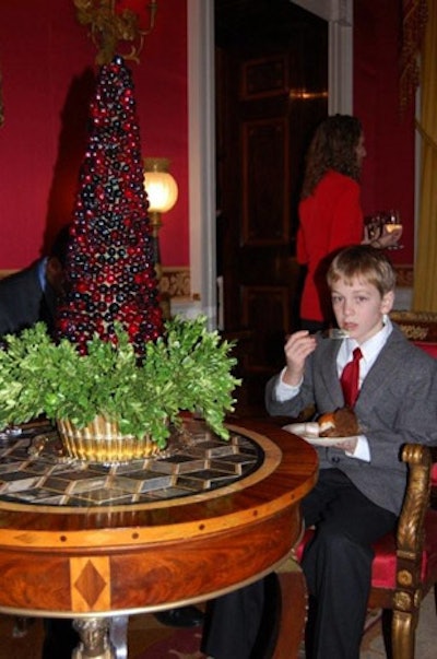 More children than in past years accompanied a parent to the reception.