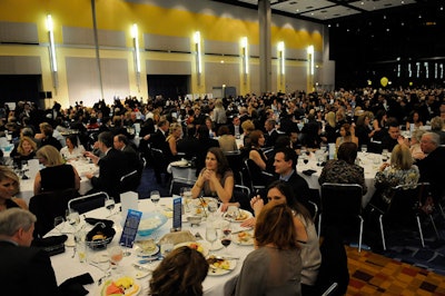 Event decor was kept minimal in an effort to maximize the event's net profit.
