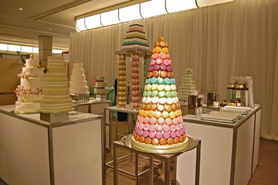 Allyson Meredith Bobbitt and Sarah Bell of Bobbette & Belle showcased their French macarons at a display in the foyer.