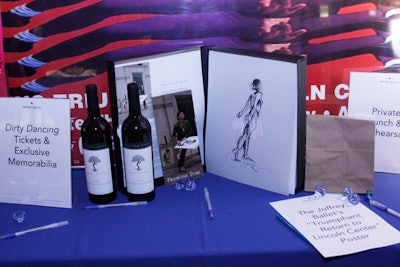 The cocktail reception featured a silent auction offering wine, dance-related memorabilia, and artwork from local galleries.