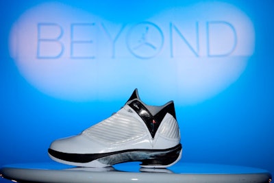 The Air Jordan 2009 features a host of new shoe technology, which was matched at the event by the new tagline 'Beyond.'