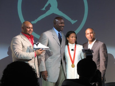 Michael Jordan made a surprise appearance at the event, speaking in detail about his involvement in the design and the future of the sportswear franchise.