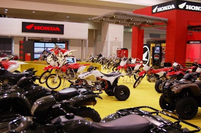 Honda brought its entire line of bikes to the show.