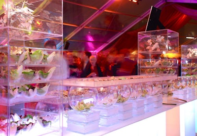 The South Beach environment featured an all-chilled food station, to stay in step with SoBe's 'cool' attitude.