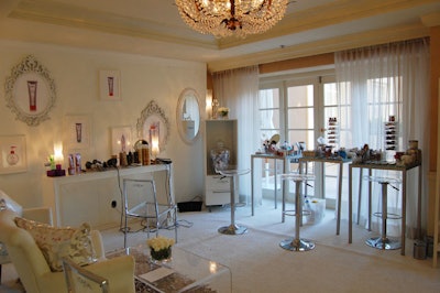 HBO's Luxury Lounge at the Four Seasons featured an all-white beauty suite by L'Oreal Paris.