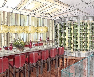 The wine vault at Italian restaurant Cibo Matto will feature some 4,000 bottles.