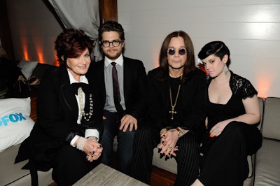 The Osbournes were party guests.
