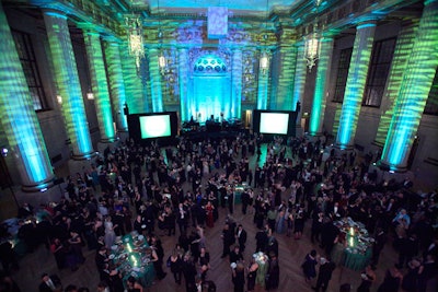 The Green Inaugural Ball lighting design was beautiful and featured (news flash!) LED lighting.