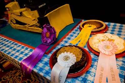 Planners showed off prize-winning pies, like those you'd find at the Illinois State Fair.