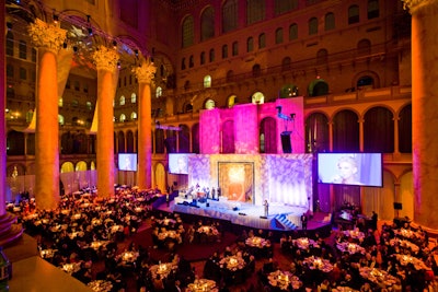 The P.I.C.-sanctioned Commander-in-Chief's Inaugural Ball took over the National Building Museum.