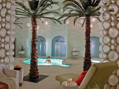 A Watsu pool is located inside Spa Terre at the Riviera Resort & Spa.