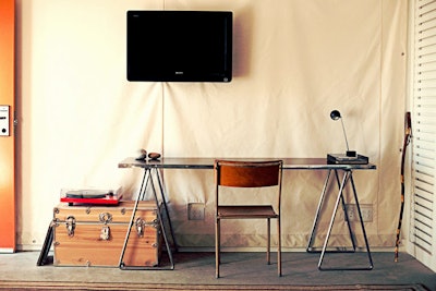 Vintage furniture decks the guest rooms at the Ace Hotel Palm Springs.