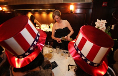 Guests enjoyed tastings of different booze labels in the independent liquor room.