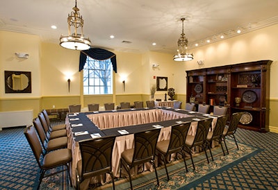 The Seventh Avenue room at Dyker Beach is suitable for meetings and seats 45 classroom style.