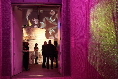 The evening started off with a cocktail reception held on the museum's loading dock.