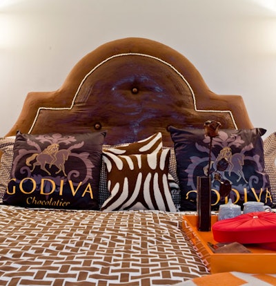 The winners of Godiva's Valentine's Day competition will be the only guests to stay in the suite, which comes complete with a chocolate headboard.