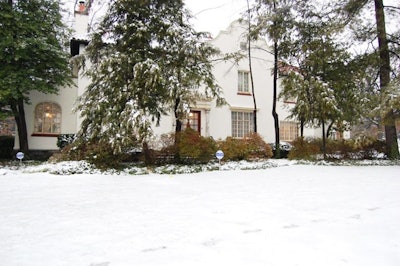 Set on 1.4 acres, the property has ample room for a tent.