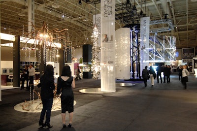 Six Canadian design firms created installations using Swarovski crystals for the Crystal Clear exhibit.
