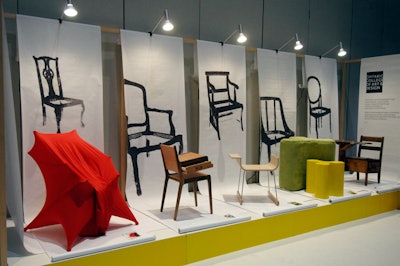 An exhibit from the Ontario College of Art and Design featured various chairs.