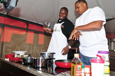 Some 5,000 guests attended the open-to-the-public portion of ESPN the Magazine's Next event on Saturday, where athletes competed in a cook-off.