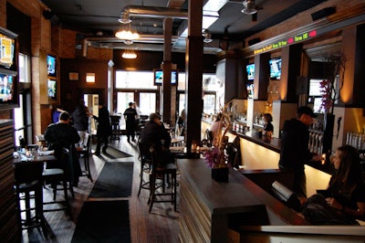 Located at the front of the venue, the main bar area seats 70.