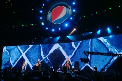 Lifehouse (pictured), Fall Out Boy, and Rihanna were among the performers at Friday's Pepsi Smash concert at the Ford Amphitheater in Tampa. The LED wall running the length of the stage changed throughout Lifehouse's set, culminating with football game footage during the band's final song.