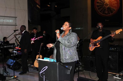 Lynne Jordan and the Shivers performed songs such as Estelle's 'American Boy.'
