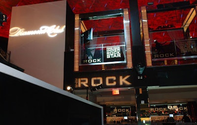LIV's skyboxes were branded with '373 Rock' and 'Free Your Inner Rock Star,' the events name and slogan.