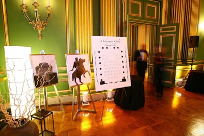 Signage included a seating chart at the venue entrance.