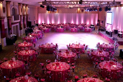 McNabb Roick Events dressed the Fairmont Royal York's Canadian Room in hot pink decor.