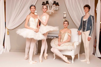 Guests could have their photos taken with the dance students.