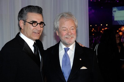 Actors Eugene Levy and Gordon Pinsent posed for photographers on the red carpet.