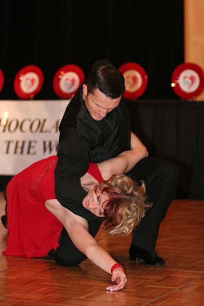 International dancers from Fred Astaire Jacksonville Dance Studio performed the tango, salsa, and swing dances throughout the night.