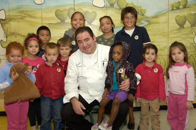 Chef Lagassee visited Miami Children's Hospital the afternoon of the event to visit with patients.