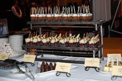 Gaylord catered the entrée and dessert stations.