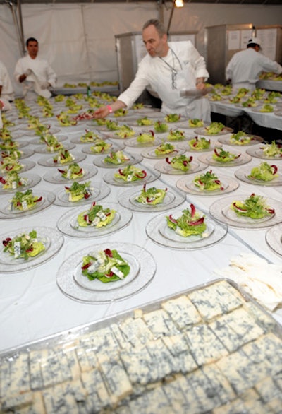 Crumble Catering supplied an Italian-inspired menu.