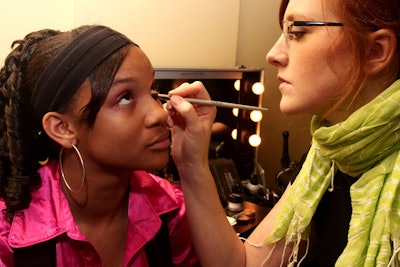 Makeup artists from Make Up For Ever offered applications throughout the night.