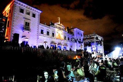 More than 450 guests attended the event staged on the back terrace of the historical mansion.