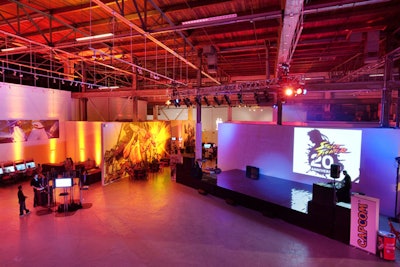 Artist-decorated canvases decked the Geffen Contemporary for the Street Fighter IV game launch.