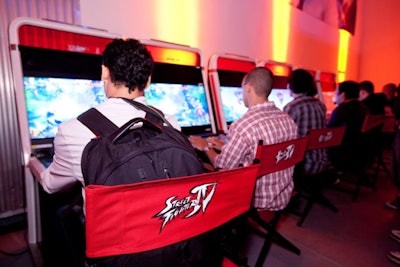 Stations allowed guests to experience the game.