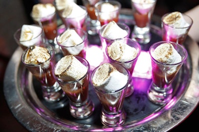 The 'IX Vice' aimed to please the smokers in the bar, with a nicotine-infused syrup and a toasted marshmallow.