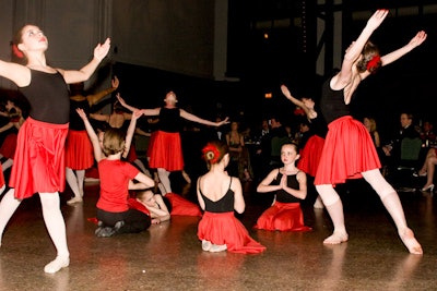 Young dancers from the State Street Dance Studio entertained guests before and after dinner.