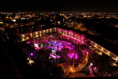 The event footprint hovered around the Hotel Valley Ho's pool deck.